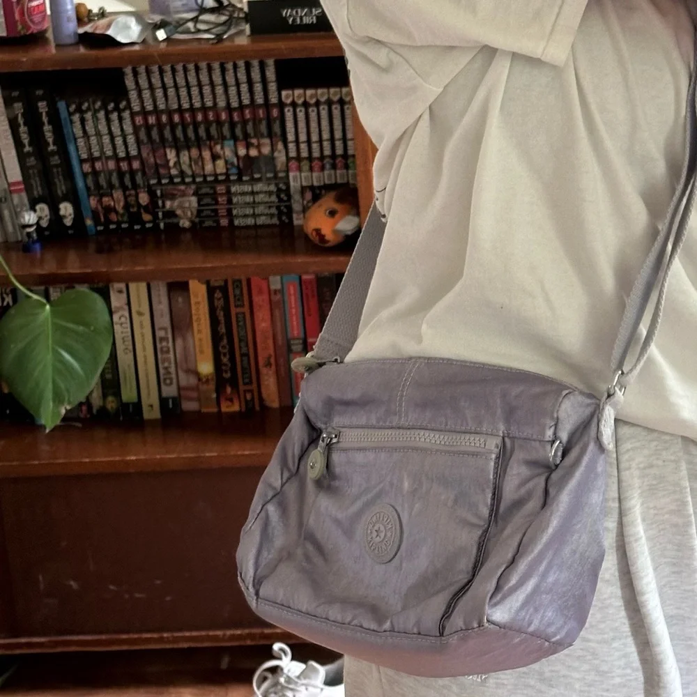 Metallic Purple Kipling bag - Picture 7 of 7